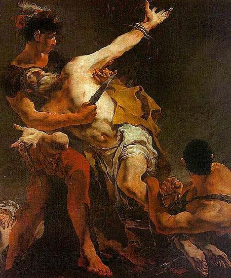 Giovanni Battista Tiepolo Le martyr de Saint Barthelemy Huile Spain oil painting art